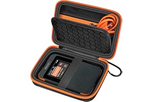 BOOBOWL Hard Case Compatible with SIMO Solis 5G/ for Pro 5G WiFi Mobile Hotspot, Travel Router for Hotel WiFi Storage Holder Bag with Mesh Pocket for Charger USB Cable & Accessories (Box Only) - Black