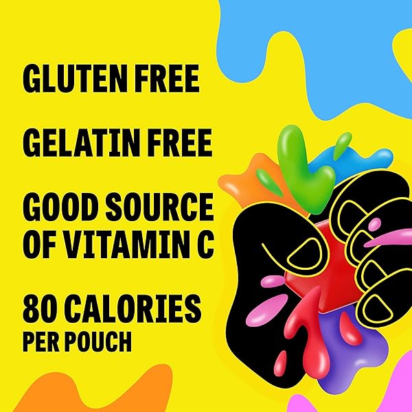 GUSHERS FRUIT FLAVORED SNACKS, BLUEBERRY GRAPE, SOUR BLUE RASPBERRY, 20 POUCHES, FAMILY PACK, 16 OZ