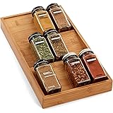 Seville Classics Bamboo Spice Rack, Single, Brown