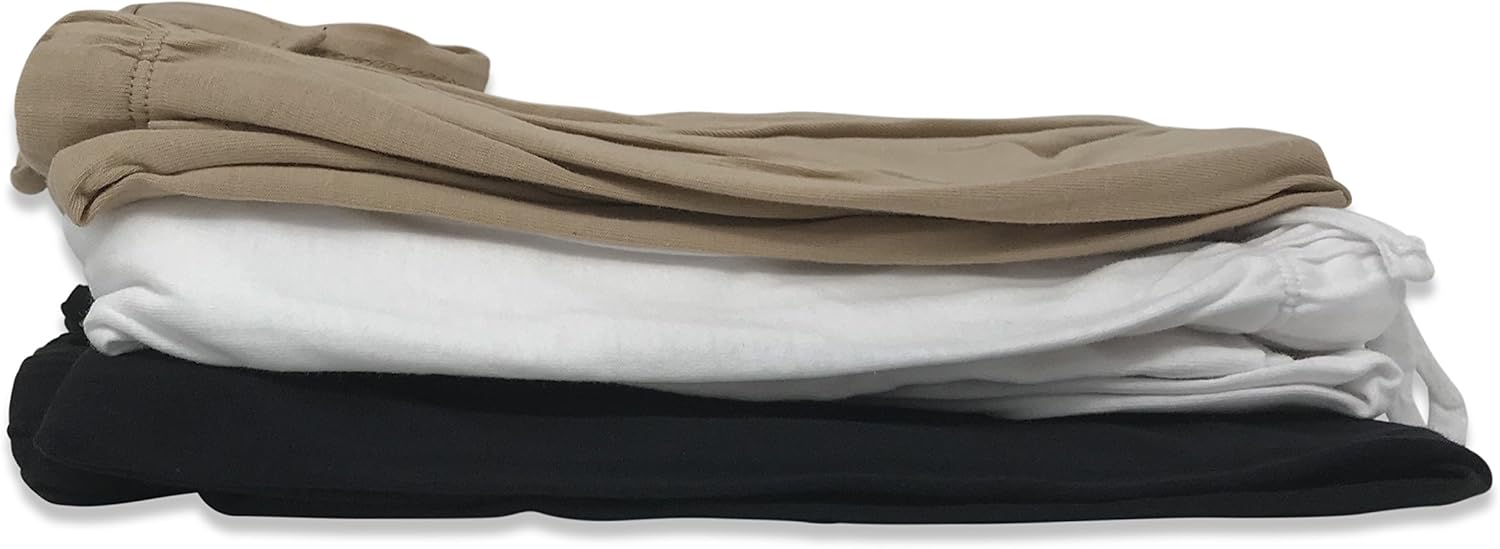 Sexy Basics Women's 3 Pack Soft Flex-Cotton Knit Pajama Pants/Lounge Pants/Sleep Pants at  Women’s Clothing store