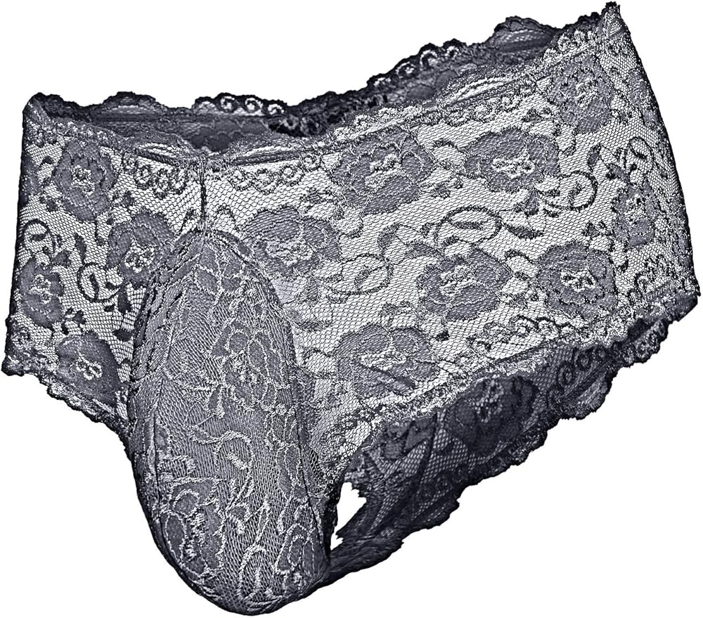 ADOME Mens lace Panties Sexy Underwear Lace Boxer Briefs Amazon.co.uk