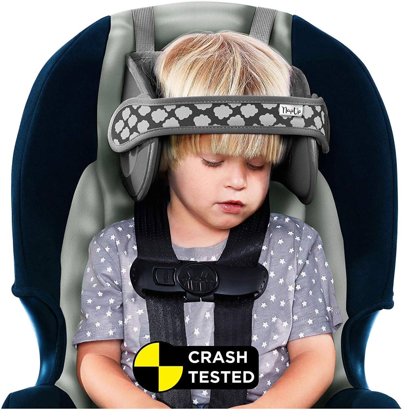 Napup Child Car Seat Head Support Grey Amazon Co Uk Baby