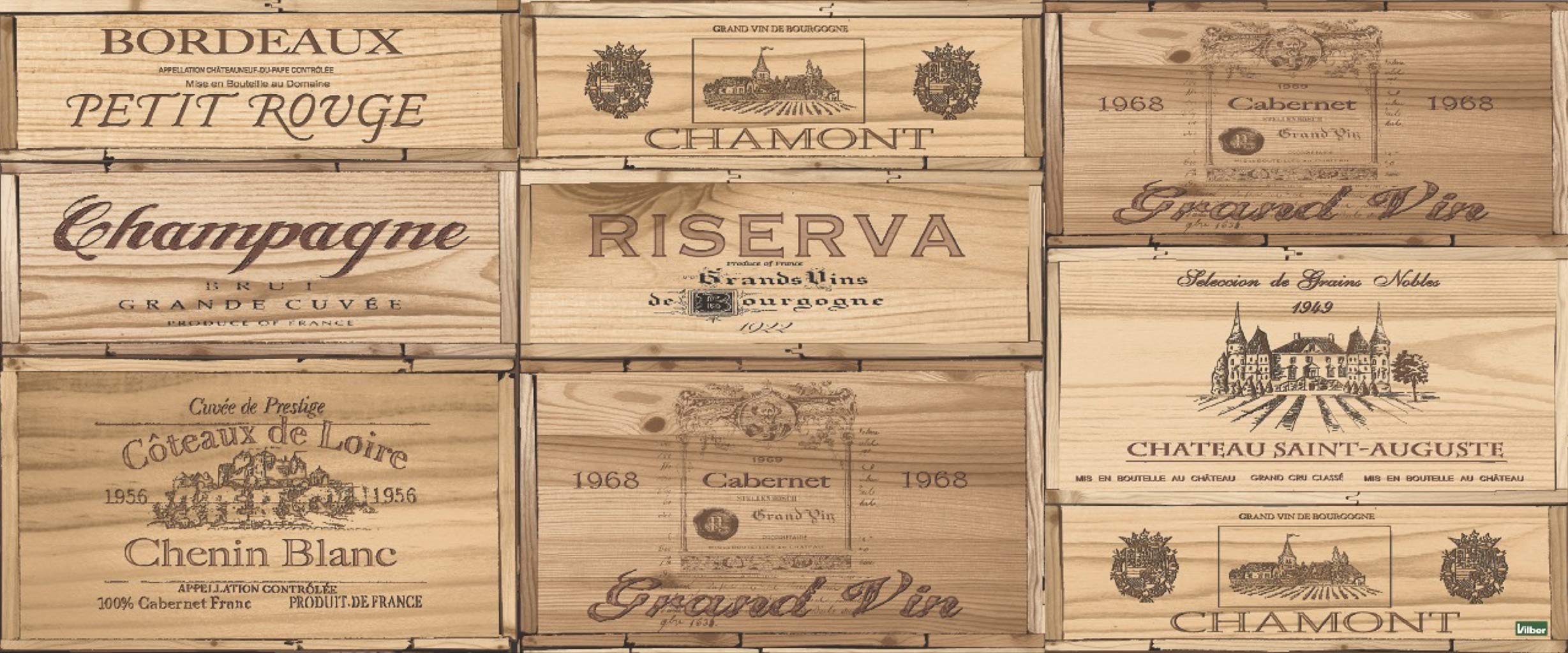 Vilber Large Chef Riserva Mat, Vinyl, Brown, 50 x 120 x 0.2 cm