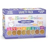 Weruva Slide N' Serve Pat&eacute; Wet Cat Food, The Showcase Chowdown Variety Pack, 2.8oz Pouch, Pack of 16