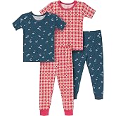 Modern Moments by Gerber Baby Viscose Holiday 4-piece Tight Fitting Pajama