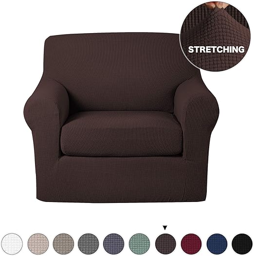 Amazon Com Turquoize Armchair Slipcover 2 Piece Couch Cover With