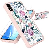 jioeuinly for AriVoice A67L Case Compatible for Foxx FoxxD A67L Phone Case Cover [with Tempered Glass Screen Protector][Hard PC + Soft Silicone][Ring Support] [Colorful Reflect Light] IMDF-HUA3