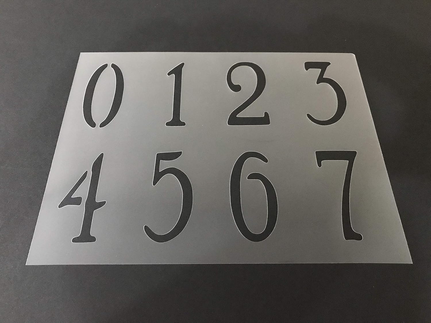 Numbers Stencil 3 (3" Tall 's) Reusable 10 mil Thick 8in