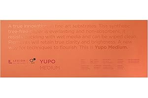 Yupo Paper Painting and Drawing, Multicolor 6x15 in