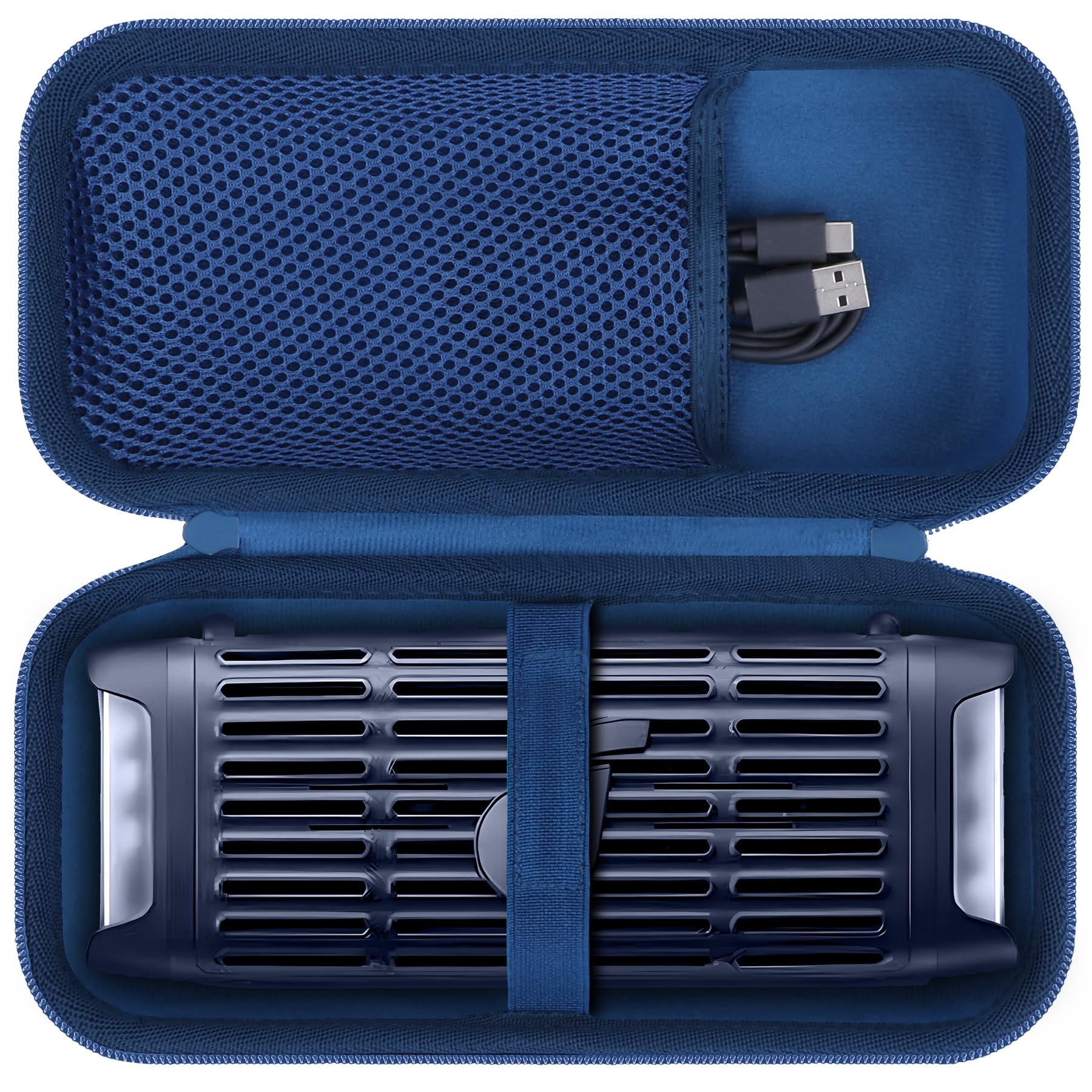 Lebakort Hard Travel Case for Soundcore Boom 3i Rugged Outdoor Speakers (Dark Blue)