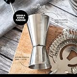 BarCraft Cocktail Jigger Dual Spirit Measure Cup Stainless Steel 25ml 50ml view 5