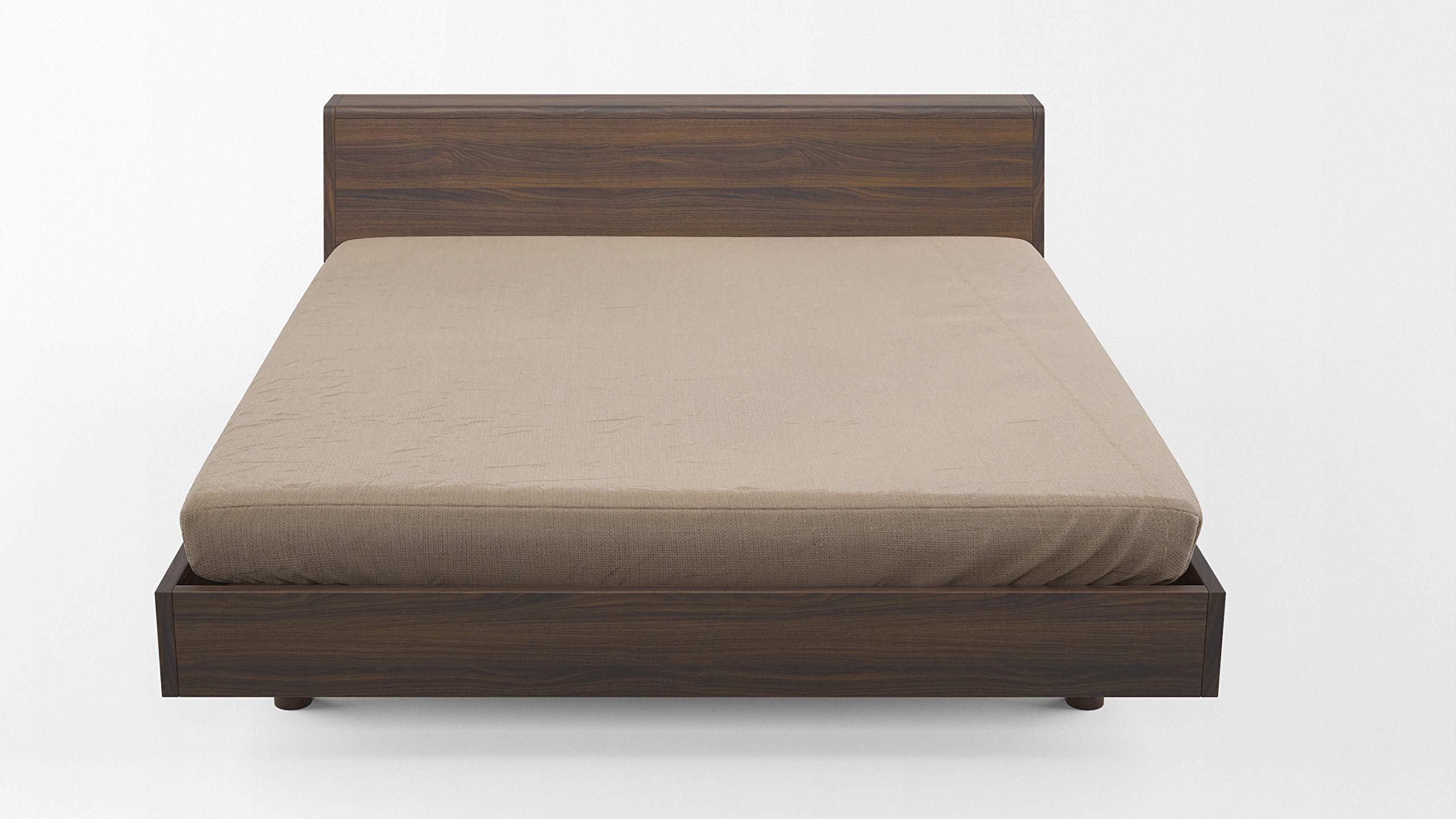 COTTON & COLOR, Cotton, taupe, Single Bed