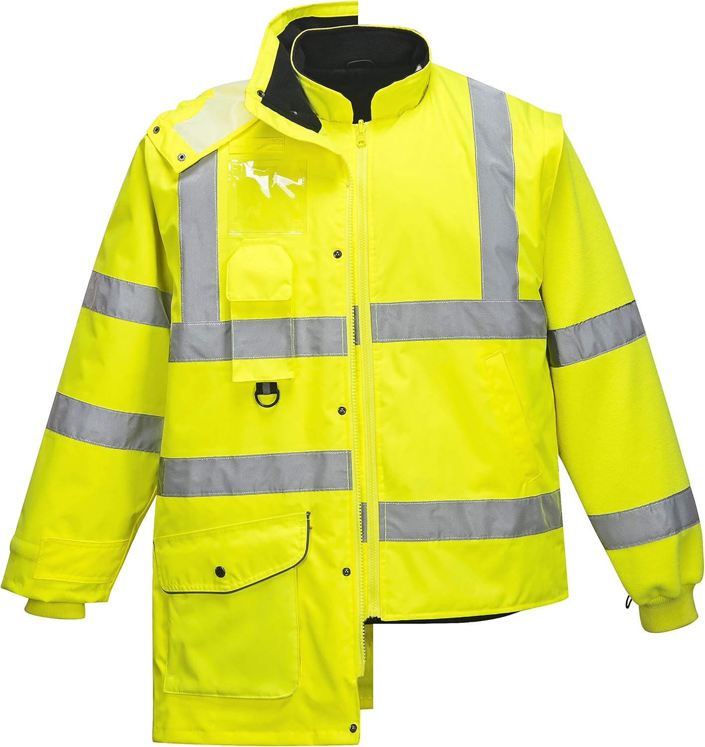 Portwest HiVis 7 in 1 Waterproof Rain Safety Jacket with
