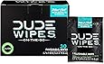 DUDE Wipes Flushable Wipes, Individually Wrapped Wet Wipes for Travel, Mint Chill Scent with Vitamin-E and Aloe, 30 On-The-Go singles
