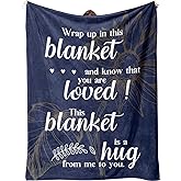 Ueedklaayy Get Well Soon Gifts, Hug Blanket, Inspirational Gifts for Her Him, Cancer Care Gifts for Women or Men, Encouragement Healing/After Surgery/Thinking of You Gifts 60"x50"…