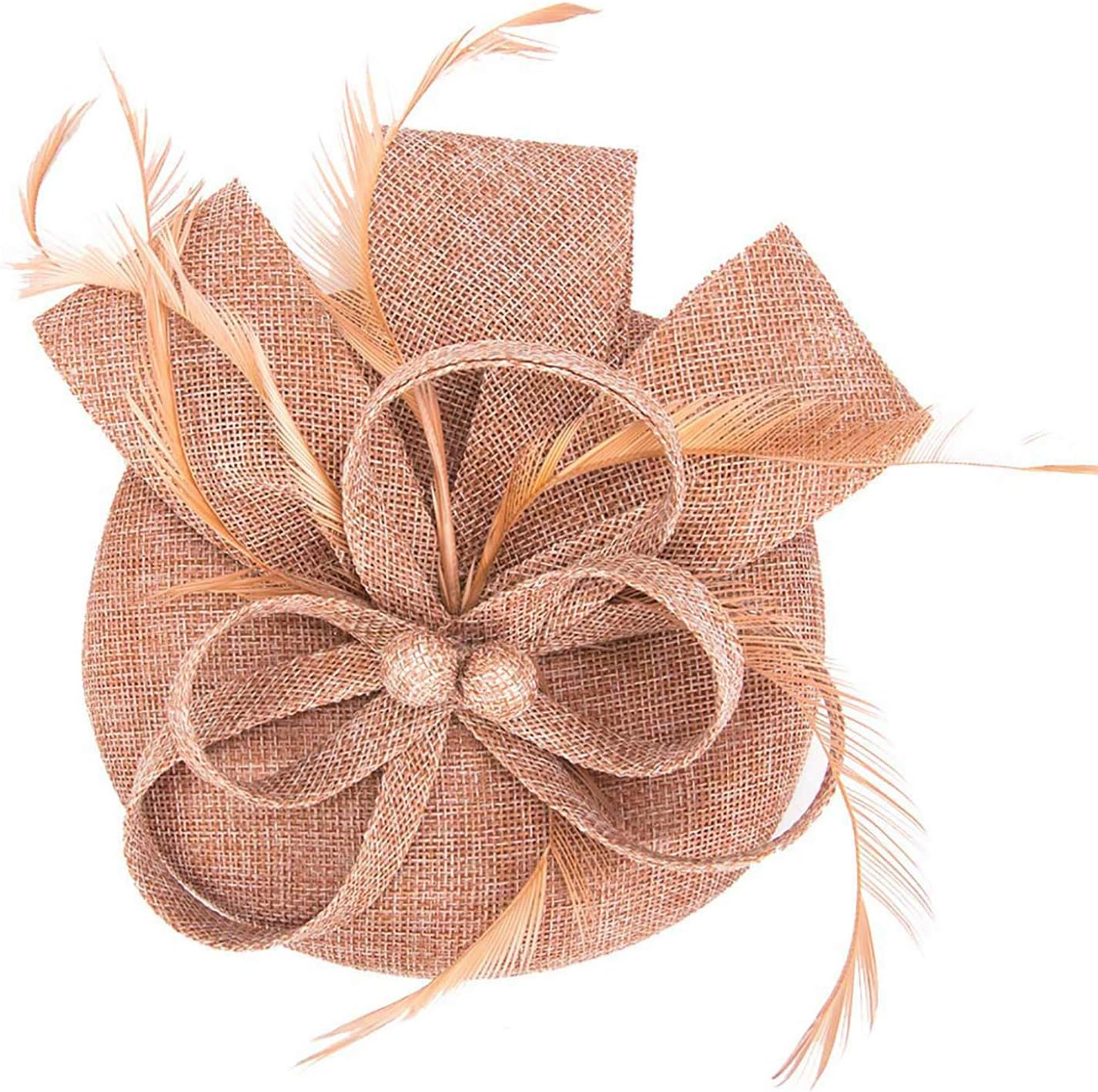 HOLDOOR Fascinator Feather Fascinators for Women Pillbox Hat Kentucky Derby Hats Tea Party Cocktail Hats