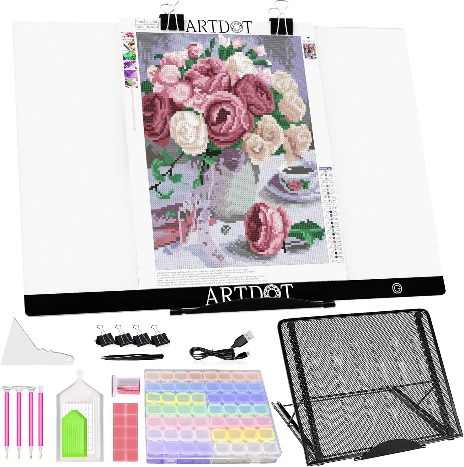 ARTDOT A2 - Almohadilla de luz LED para pintura de ...