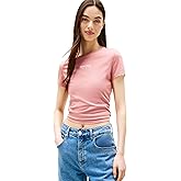 Tommy Jeans Womens Graphic Tee with Printed Logo Design