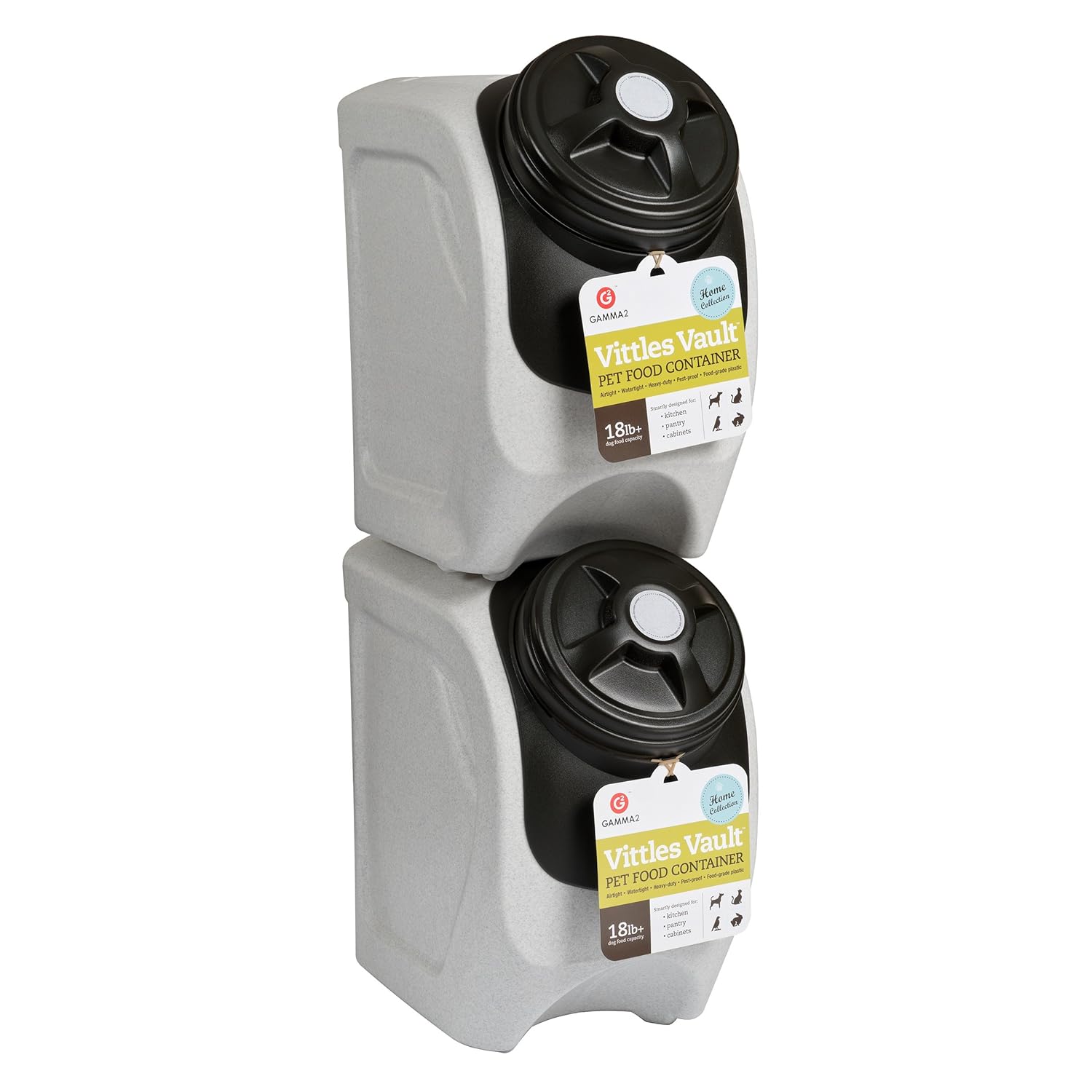 Gamma Vittles Vault Stackable Home Collection Containers, 18+ lbs