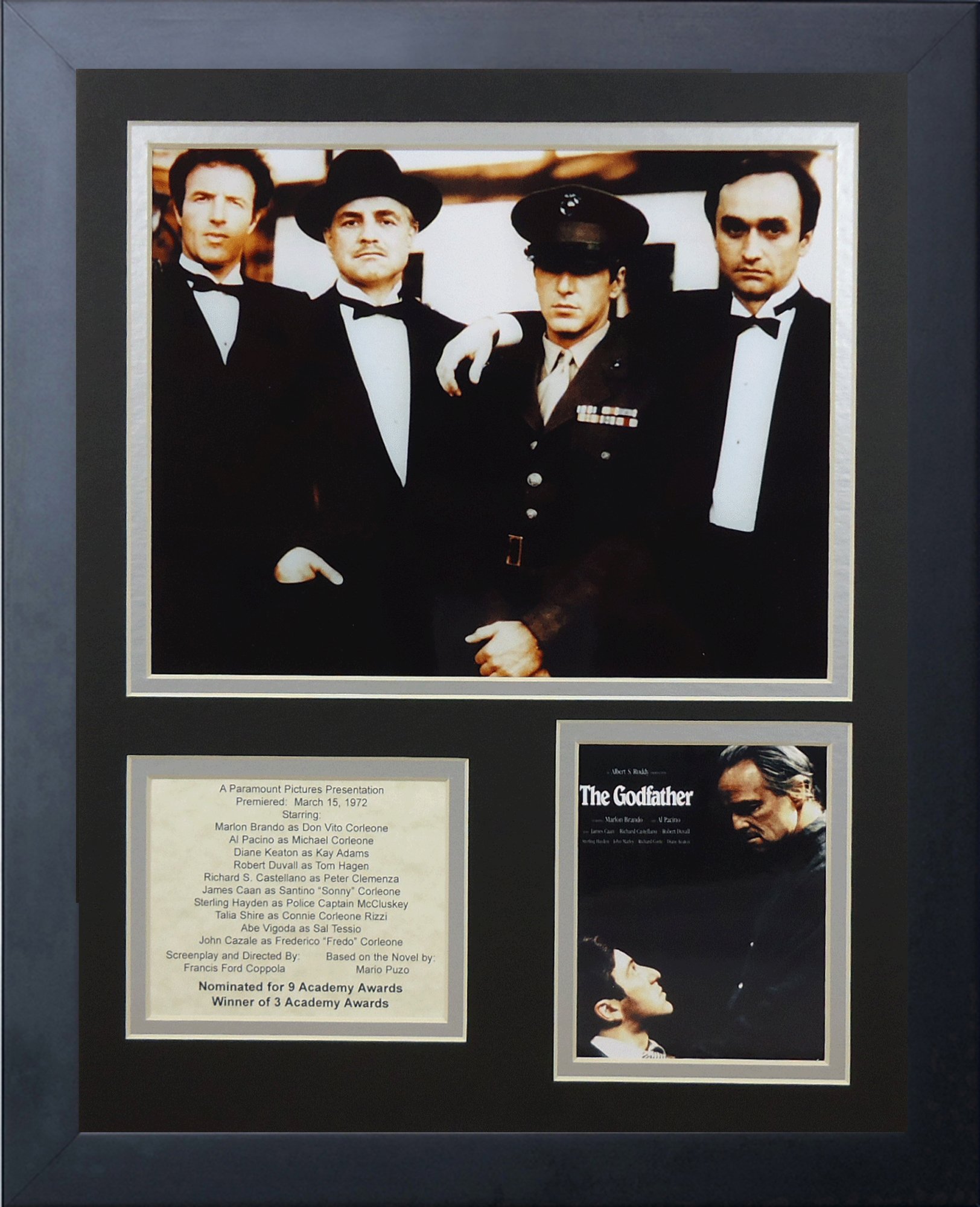 The Godfather Collectible | Framed Photo Collage Wall Art Decor - 12"x15" | Legends Never Die