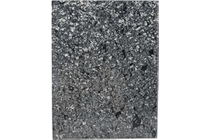 ZHRMZHG 3-Ply 9.5x12 Inch Guitar and Bass Material Blank Pick Guard Scratch Plate Sheet for Jazz Precision Bass Blank Strat Tele Electric Guitar Scratch Plate Material DIY Replacement Backplate(Black pearl)