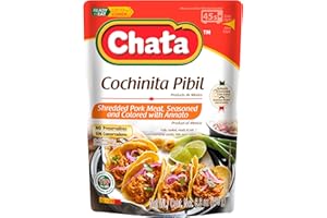 Chata Seasoned Shredded Meat 8.8oz Pouch (Pack of 1) (Select Flavor Below) (Cochinita Pibil).