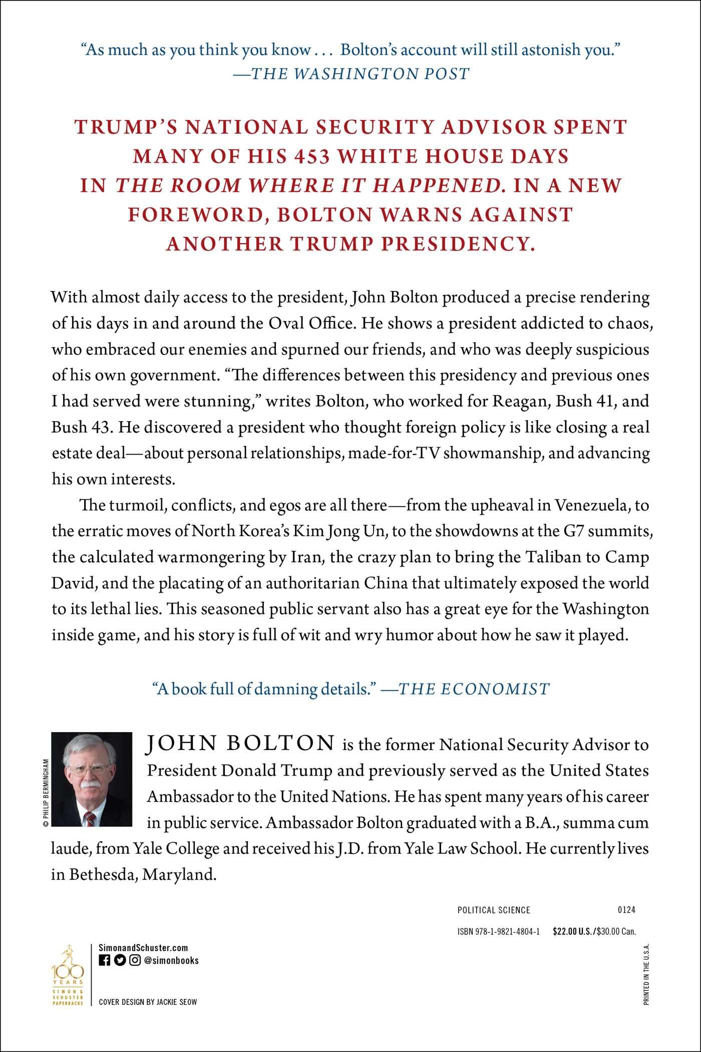 The Room Where It Happened: A White House Memoir