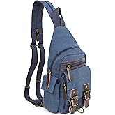 JESSIE & JAMES Shasta Canvas Concealed Carry Sling Bag for Men Women, Convertible Backpack Purse