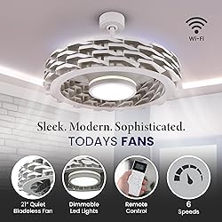 Todays Fans Bladeless Ceiling Fan with Lights
