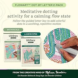 Lifelines FlowArt Activity Pad, 2-Pack - Guided Dot