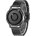 EUTOUR Magnetic Bead Analog Watch - Stainless Steel Strap and Unique Pointer Design, Unisex Magnetic Watches, Super Strong Magnetic Drive Men's Watch