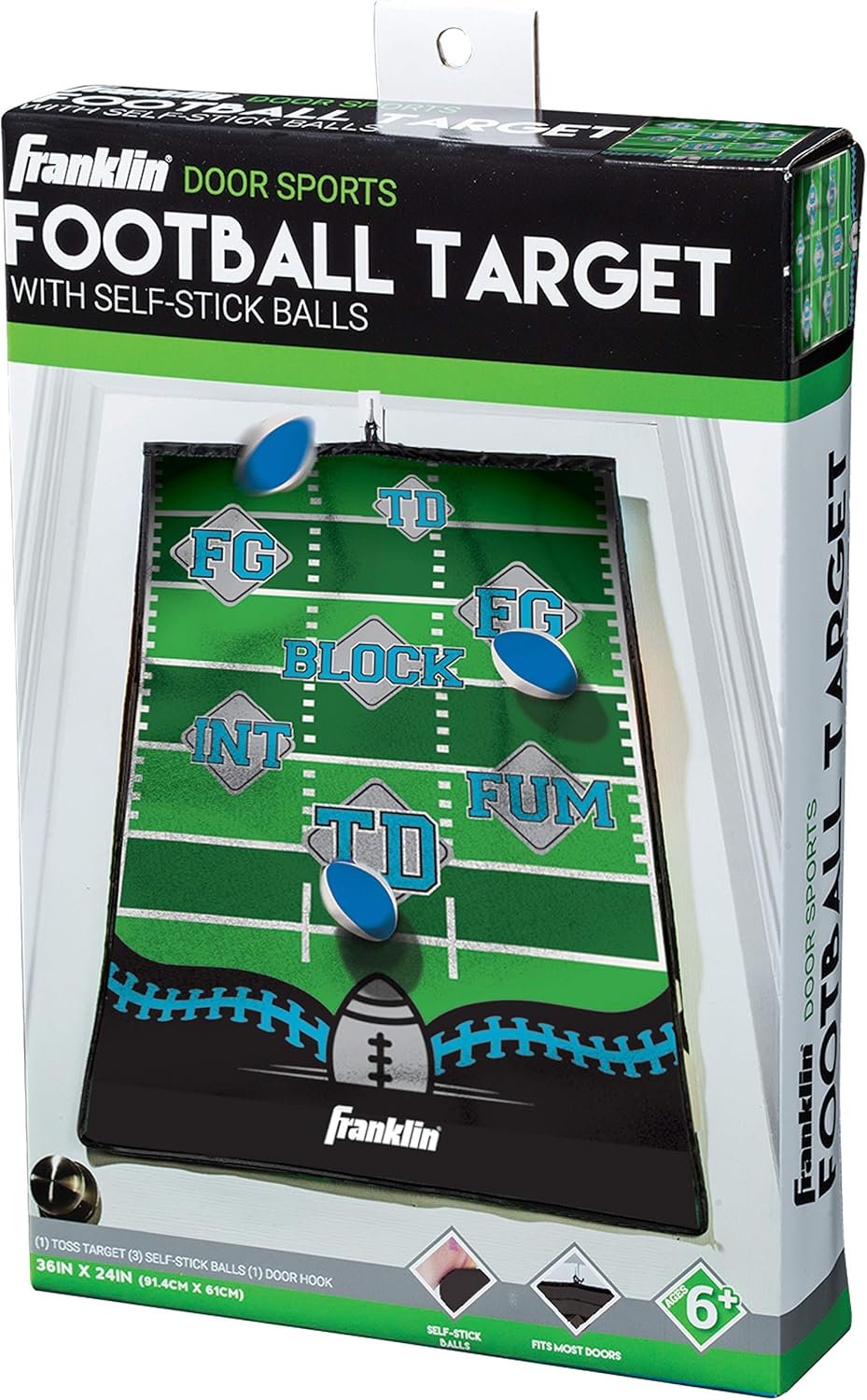Franklin Sports Football Target Indoor Pass Game, 36 X 24-Inch : Rec Room Games And Equipment : Sports & Outdoors