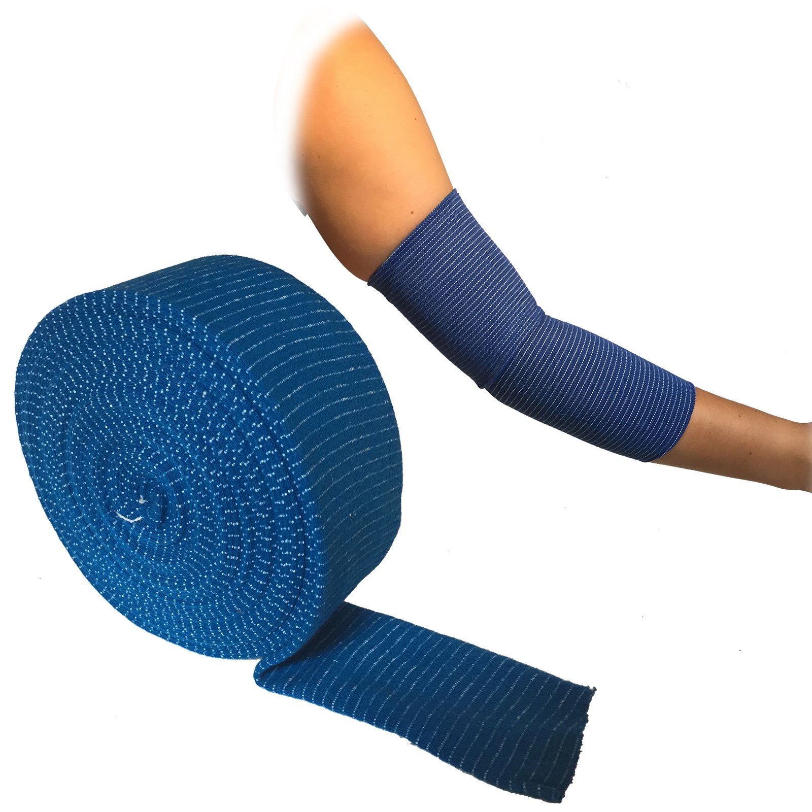 10 METRES of STEROGRIP Blue Elastic Catering Support Bandage Chefs ARM Elbow ANLKE Size C