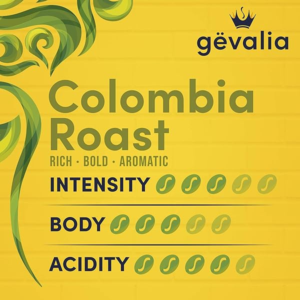 GEVALIA COLOMBIA MEDIUM ROAST K-CUP COFFEE PODS (24 CT BOX)