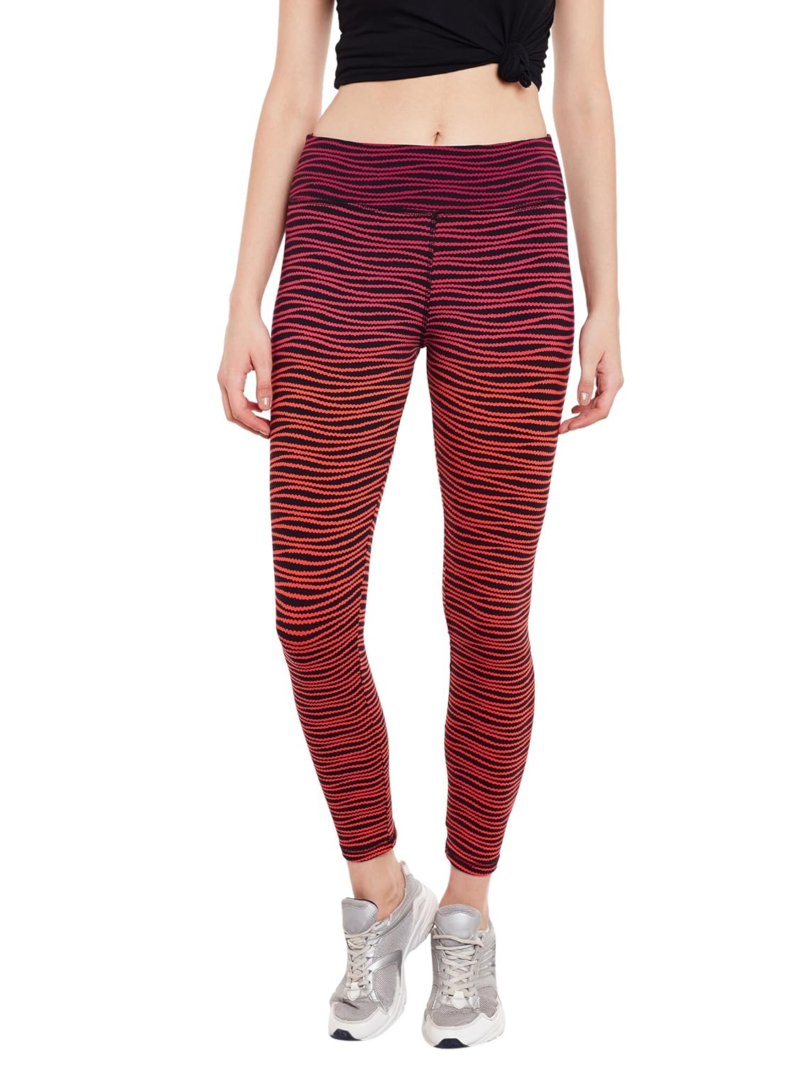 claura printed printed polyester multicolor yoga pant tight legging for womens