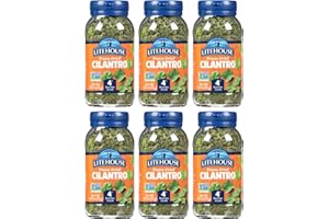 Litehouse Freeze Dried Cilantro - Substitute for Fresh Cilantro, Jar Equal to 4 Cilantro Fresh Bunches, Organic, Cilantro Seasoning, Non-GMO, Gluten-Free - 0.35 Ounce 6-Pack