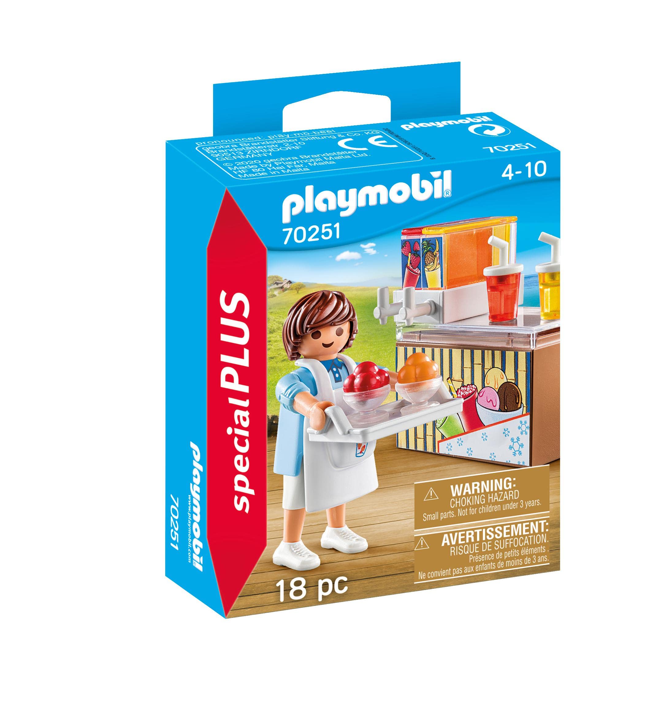 Playmobil Special Plus 70251 Street Vendor, Equipped with Ice Counter and Slush Ice Machine