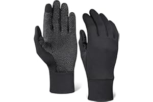 Tough Outdoors Running Gloves for Men & Women - Winter Glove Liners & Touchscreen Gloves - Men's Winter Gloves for Hiking