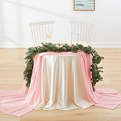 MaiMaiSuan 60" Wide Light Pink Chiffon Fabric by