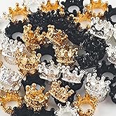 60pcs Crown Beads for Pens Fancy Focal Beads for Beadable Pens Beadable Keychains Making