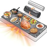 LBOLHZO Warming Mat For Food Extra Large 36"x16" 580W Food Warming Mat Buffet Servers and Warmers,Chafing Dishes for Buffet 6 Temp 6 Hour,Roll Up Food Warmers for Parties Buffet Catering Gatherings