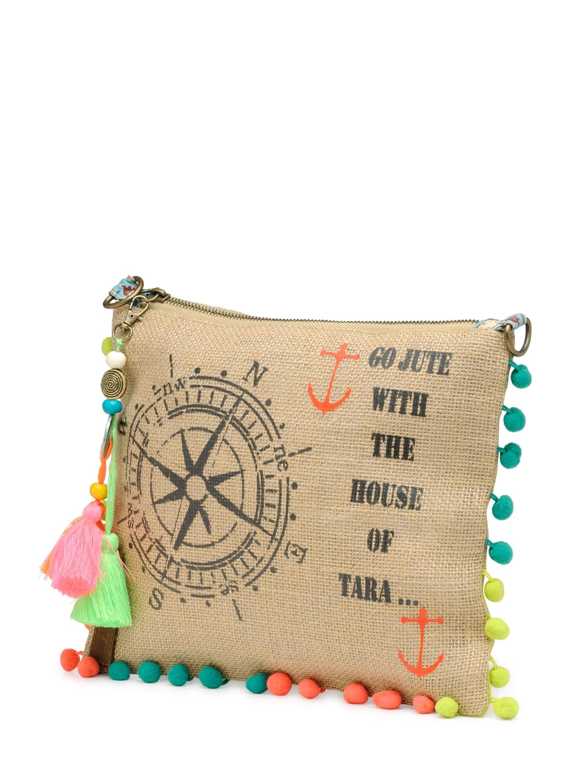 the house of tara women's crossbody bag (beige, htcb 048)