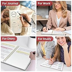 Dotted Spiral Journal Notebook for Women & Men, 140