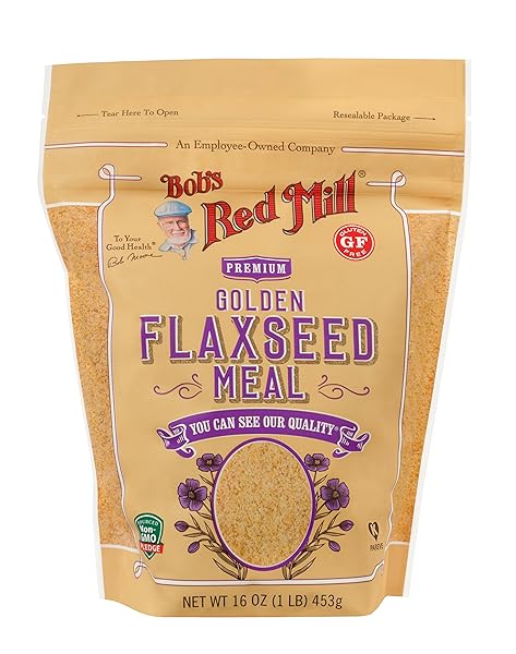 BOB’S RED MILL GOLDEN FLAXSEED MEAL, 16OZ (PACK OF 1) – NON GMO, VEGAN, PALEO FRIENDLY, KETO FRIENDLY, KOSHER