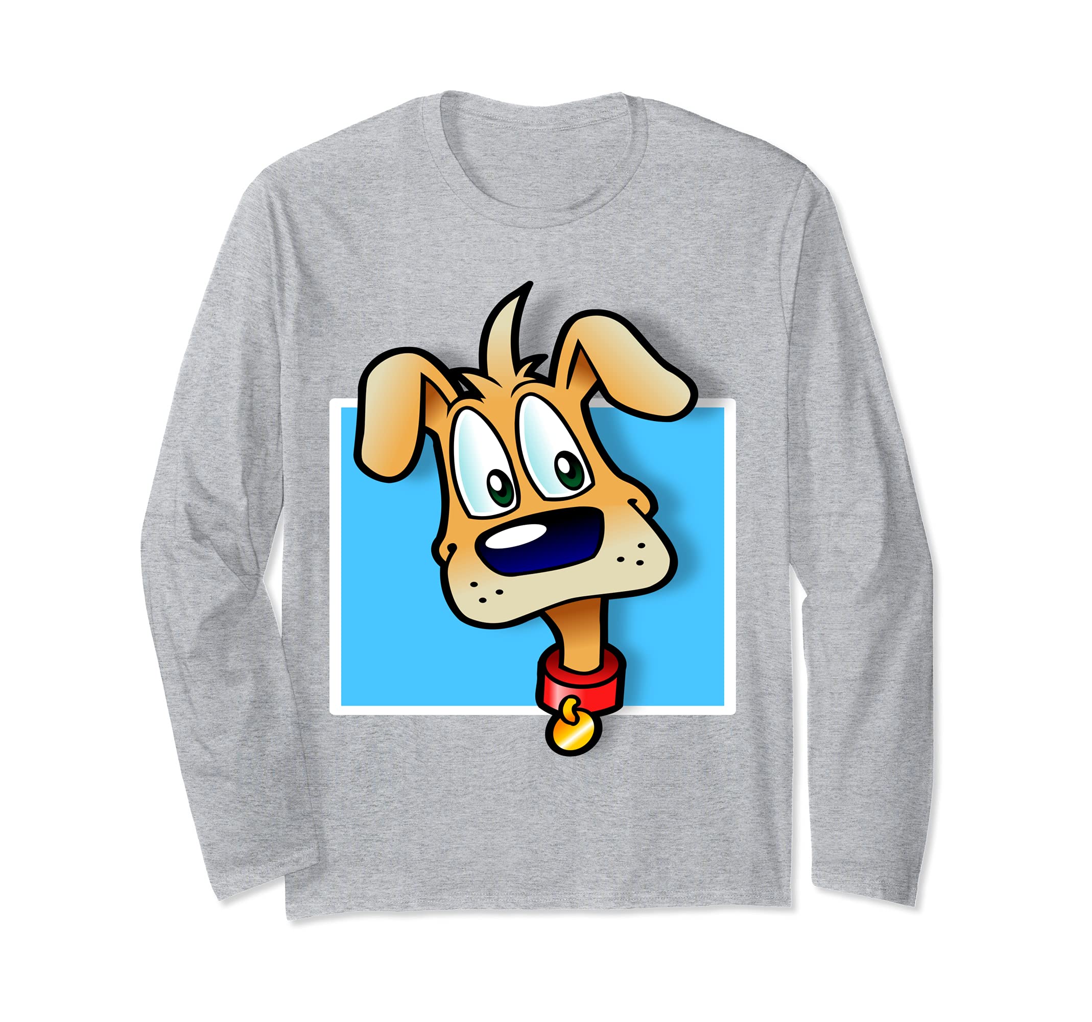 Puppy Dog Cartoon Long Sleeve T-Shirt