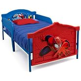 Marvel Spider Man Plastic 3D-Footboard Twin Bed by Delta Children