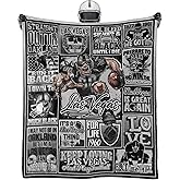 BTHRRW Football Throw Blanket Football Team Color 60"x50" Fan Gifts for Men Women Sport Blanket Sofa Bed Couch Living Room.