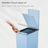 EKO Morandi 30L Kitchen Recycling Bin with Touch Top Lid Titanium Blue view 4