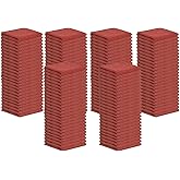 STF Linen Cotton Shop Towels Red – (Pack of 150) Size 14x14 Inches Cleaning Rags – Absorbent Shop Rags and Multipurpose Cleaning Towels for Automobiles, Industries, Garage and Homes