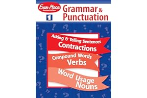Evan-Moor Grammar and Punctuation, Grade 1 Homeschooling and Classroom Resource Workbook, Reproducible Worksheets, Capitaliza